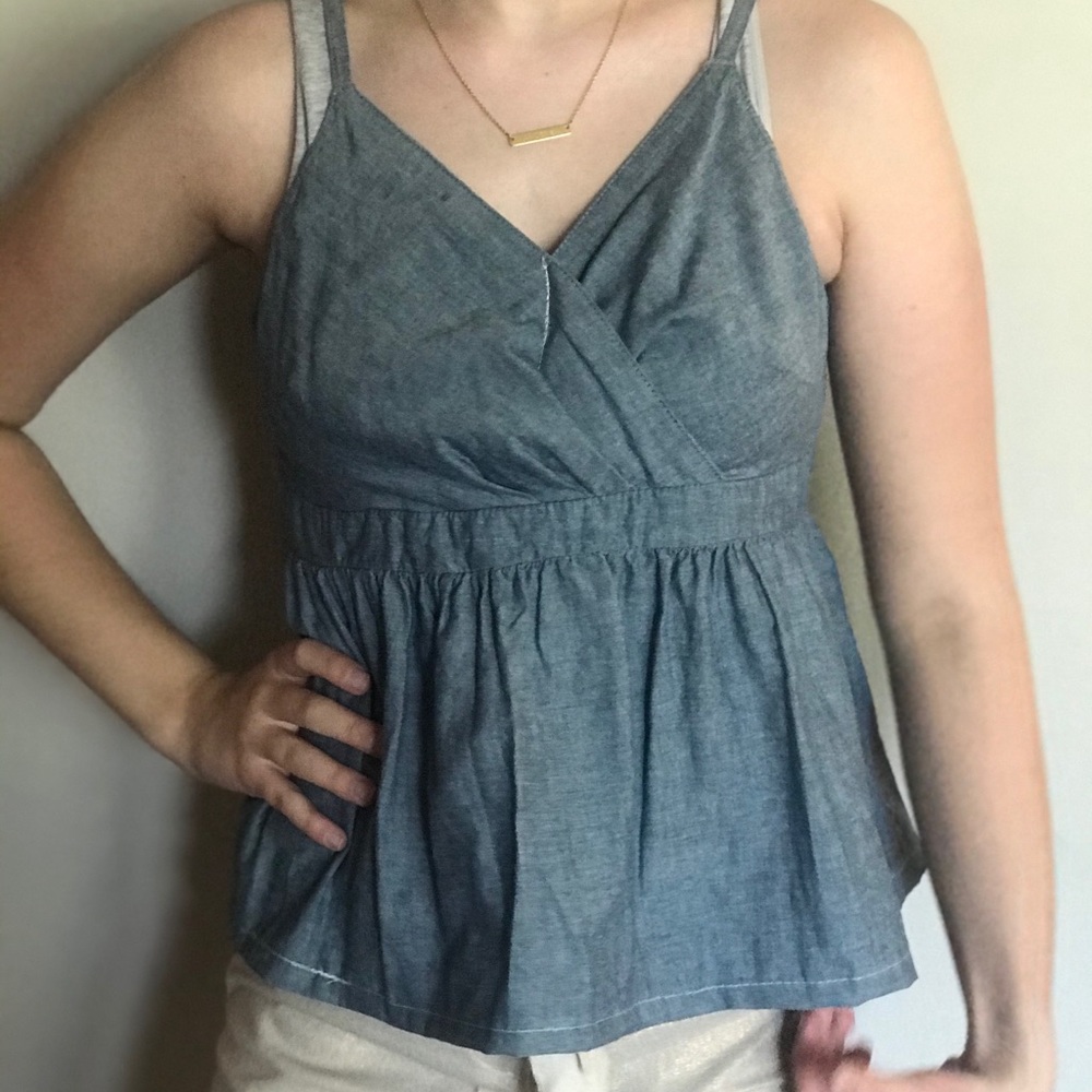 ✨chambray tank top✨
